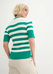 Gestreifter Feinstrickpullover, bonprix