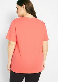 Lot de 5 T-shirts longs et amples à col V, bonprix
