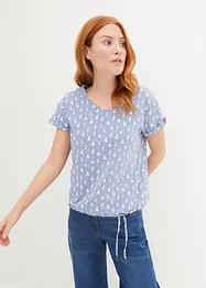 Bedrucktes T-Shirt mit Bindeband, bonprix