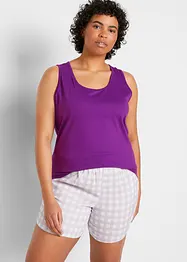 Lot de 5 débardeurs longs 100% coton, bonprix