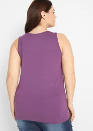 Lot de 5 débardeurs longs 100% coton, bonprix