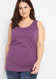 Lot de 5 débardeurs longs 100% coton, bonprix