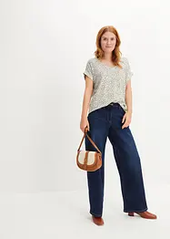 Viskose Shirt mit V-Ausschnitt, bonprix