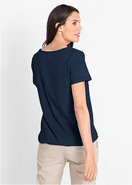Shirt aus reiner Baumwolle, Kurzarm, bonprix