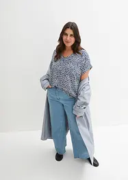 Viskose Shirt mit V-Ausschnitt, bonprix
