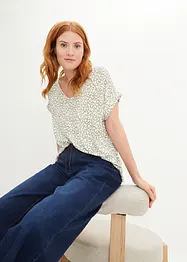 Viskose Shirt mit V-Ausschnitt, bonprix
