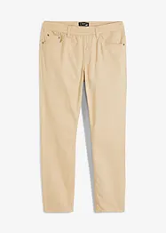 Pantalon droit taillé élastiquée 100% coton, Regular, bonprix