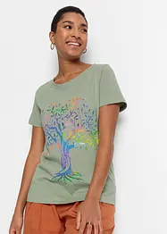 T-shirt coton imprimé, bonprix