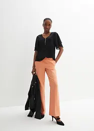 T-shirt avec manches en crêpe, bonprix