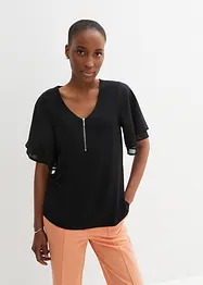 T-shirt avec manches en crêpe, bonprix