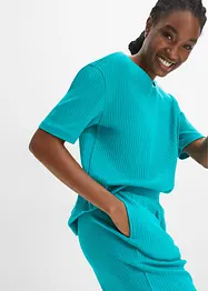 Loungewear Hausanzug aus Rippe mit Culotte, bonprix