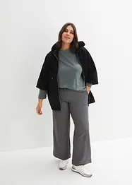 Sweatjacken-Cape aus nachhaltiger Baumwolle, bonprix