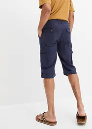Regular Fit Cargo-Long-Bermuda mit Leinen, bonprix