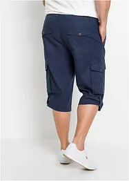 Regular Fit Cargo-Long-Bermuda mit Leinen, bonprix