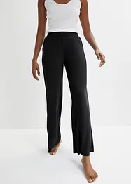 Pyjamahose mit weitem Bein mit Viskose, bonprix