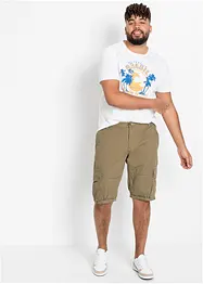Bermuda cargo 100% coton, Regular, bonprix