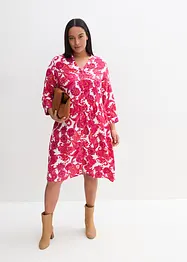 Hemdblusenkleid aus fließender Viskose, bonprix