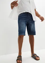 Leichte Stretch-Jeans-Schlupf-Bermuda, Slim Fit, bonprix