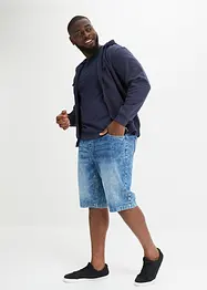 Bermuda taille élastiquée en léger denim, slim, bonprix