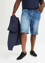 Bermuda taille élastiquée en léger denim, slim, bonprix