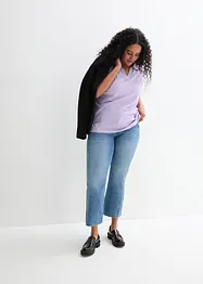 T-shirt à col polo ouvert, bonprix
