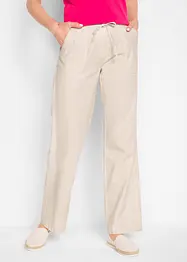 Pantalon large en lin mélangé, bonprix