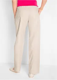 Pantalon large en lin mélangé, bonprix
