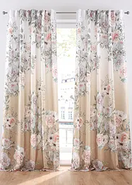 Panneau en microfibre à imprimé roses (1 pce.), bonprix