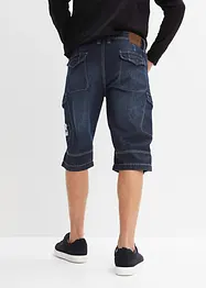 Bermuda long poches cargo en denim léger, coupe loose, bonprix
