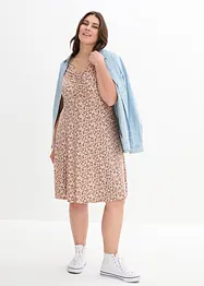 Knieumspielendes Jerseykleid aus Viskose-Mix, bonprix