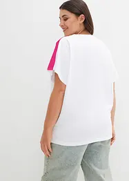T-Shirt mit Neonstreifen aus reiner Bio-Baumwolle, bonprix