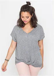 T-shirt avec effet noué, bonprix