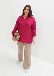 Pantalon tissé en lin et coton, bonprix