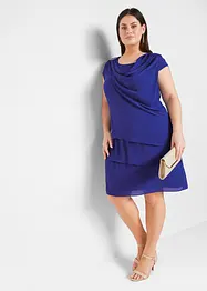 Minikleid im Lagen-Look mit dekorativem Accessoire, bonprix