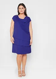 Minikleid im Lagen-Look mit dekorativem Accessoire, bonprix
