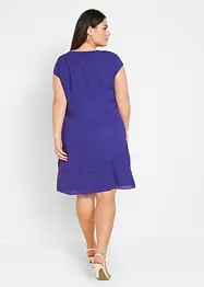 Minikleid im Lagen-Look mit dekorativem Accessoire, bonprix