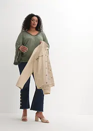 Shirt-Tunika mit Spitze, bonprix
