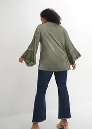 Shirt-Tunika mit Spitze, bonprix