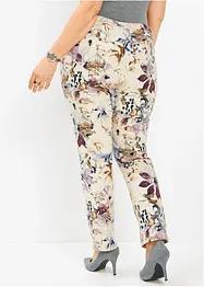 Pantalon extensible imprimé fleurs, bonprix