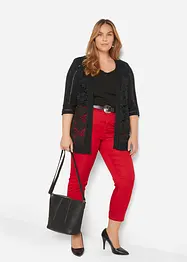 Strickjacke mit Spitze, bonprix