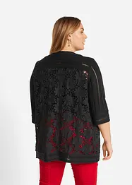 Strickjacke mit Spitze, bonprix