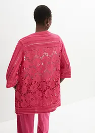 Strickjacke mit Spitze, bonprix