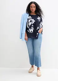 Shirt-Tunika mit floralem Muster, bonprix