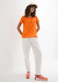 Shirt aus reiner Baumwolle, Kurzarm, bonprix