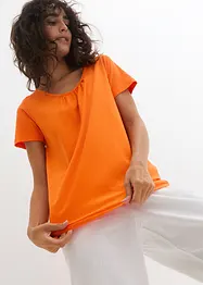 Shirt aus reiner Baumwolle, Kurzarm, bonprix