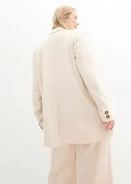Blazer long en lin et viscose, bonprix