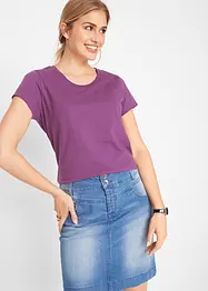 Rundhals-Shirt, Kurzarm (5er Pack), bonprix