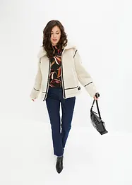 Veste aspect peau de mouton, bonprix