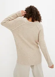 Grobstrick-Pullover aus Teddygarn, bonprix