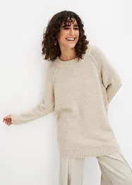 Grobstrick-Pullover aus Teddygarn, bonprix